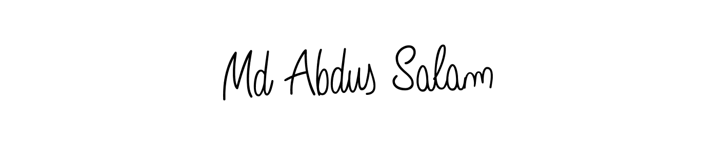 Also You can easily find your signature by using the search form. We will create Md Abdus Salam name handwritten signature images for you free of cost using Angelique-Rose-font-FFP sign style. Md Abdus Salam signature style 5 images and pictures png