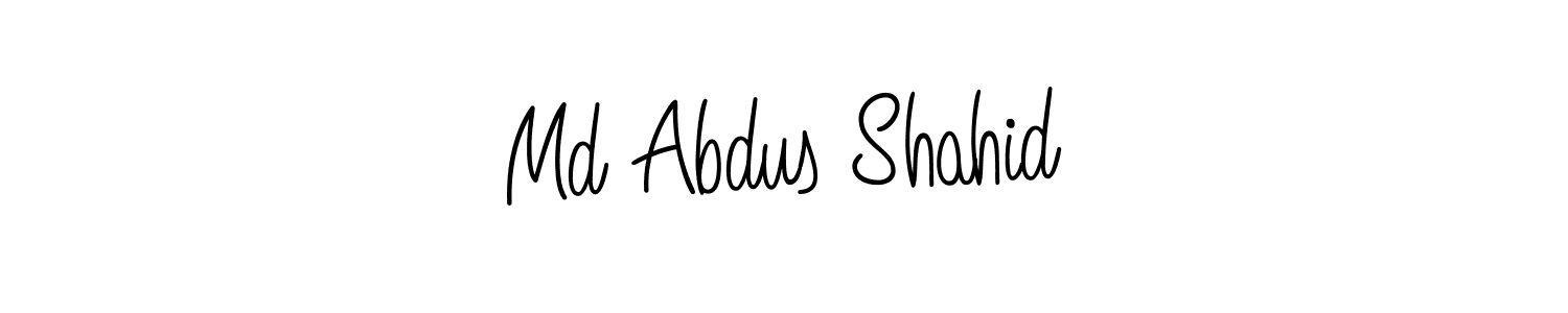 Md Abdus Shahid stylish signature style. Best Handwritten Sign (Angelique-Rose-font-FFP) for my name. Handwritten Signature Collection Ideas for my name Md Abdus Shahid. Md Abdus Shahid signature style 5 images and pictures png