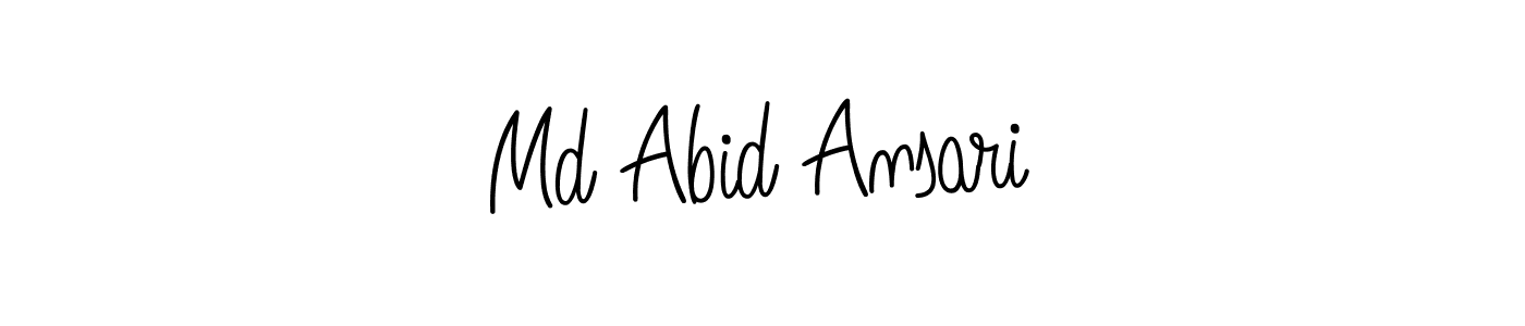 Create a beautiful signature design for name Md Abid Ansari. With this signature (Angelique-Rose-font-FFP) fonts, you can make a handwritten signature for free. Md Abid Ansari signature style 5 images and pictures png