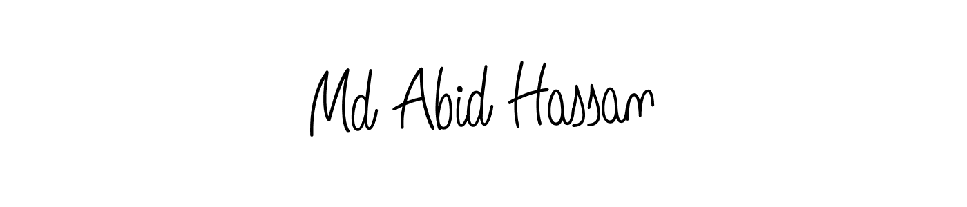 Design your own signature with our free online signature maker. With this signature software, you can create a handwritten (Angelique-Rose-font-FFP) signature for name Md Abid Hassan. Md Abid Hassan signature style 5 images and pictures png