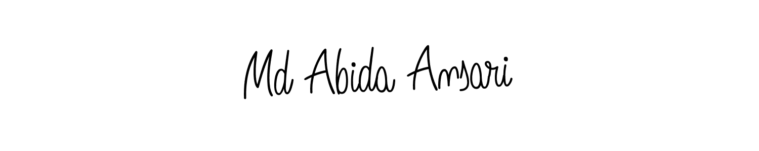 Use a signature maker to create a handwritten signature online. With this signature software, you can design (Angelique-Rose-font-FFP) your own signature for name Md Abida Ansari. Md Abida Ansari signature style 5 images and pictures png