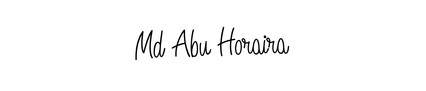 You should practise on your own different ways (Angelique-Rose-font-FFP) to write your name (Md Abu Horaira) in signature. don't let someone else do it for you. Md Abu Horaira signature style 5 images and pictures png