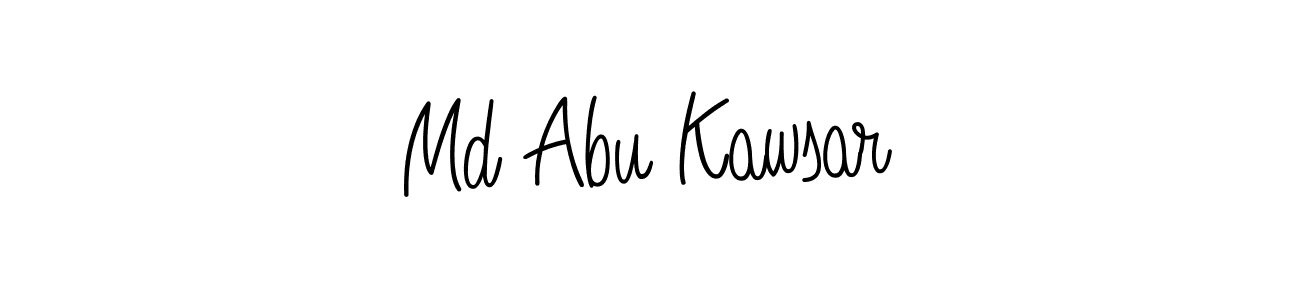 Md Abu Kawsar stylish signature style. Best Handwritten Sign (Angelique-Rose-font-FFP) for my name. Handwritten Signature Collection Ideas for my name Md Abu Kawsar. Md Abu Kawsar signature style 5 images and pictures png