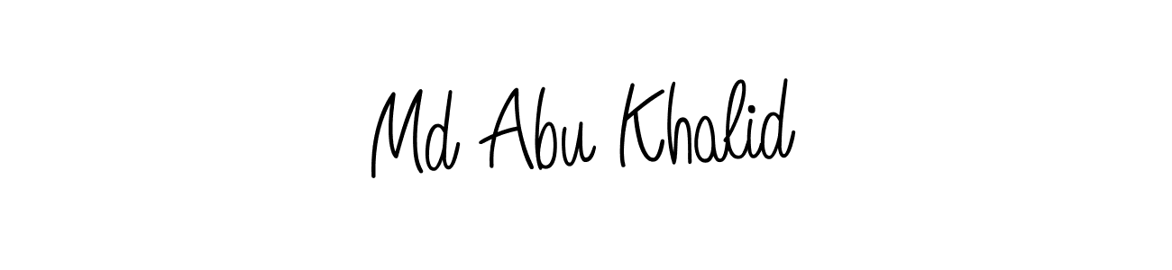 Design your own signature with our free online signature maker. With this signature software, you can create a handwritten (Angelique-Rose-font-FFP) signature for name Md Abu Khalid. Md Abu Khalid signature style 5 images and pictures png