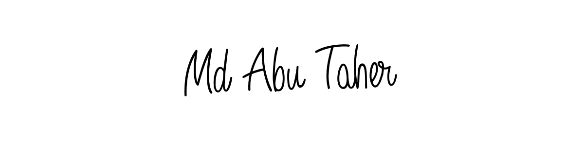 Design your own signature with our free online signature maker. With this signature software, you can create a handwritten (Angelique-Rose-font-FFP) signature for name Md Abu Taher. Md Abu Taher signature style 5 images and pictures png