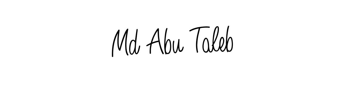 Design your own signature with our free online signature maker. With this signature software, you can create a handwritten (Angelique-Rose-font-FFP) signature for name Md Abu Taleb. Md Abu Taleb signature style 5 images and pictures png