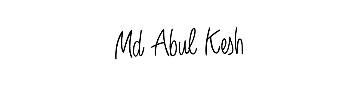 Make a beautiful signature design for name Md Abul Kesh. With this signature (Angelique-Rose-font-FFP) style, you can create a handwritten signature for free. Md Abul Kesh signature style 5 images and pictures png