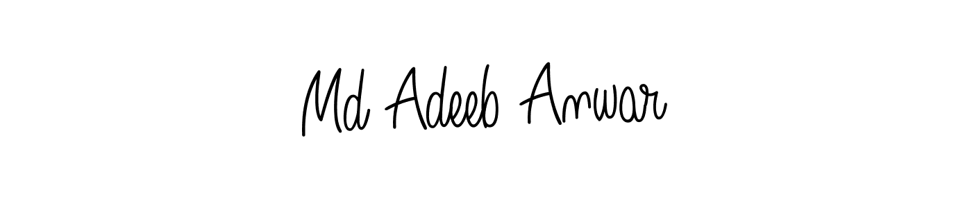 How to make Md Adeeb Anwar signature? Angelique-Rose-font-FFP is a professional autograph style. Create handwritten signature for Md Adeeb Anwar name. Md Adeeb Anwar signature style 5 images and pictures png