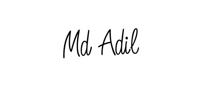 Make a beautiful signature design for name Md Adil. With this signature (Angelique-Rose-font-FFP) style, you can create a handwritten signature for free. Md Adil signature style 5 images and pictures png