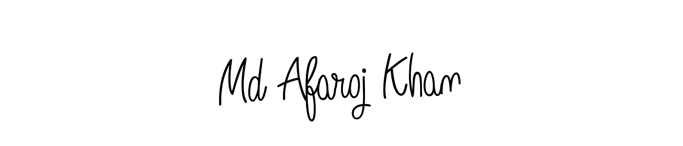 This is the best signature style for the Md Afaroj Khan name. Also you like these signature font (Angelique-Rose-font-FFP). Mix name signature. Md Afaroj Khan signature style 5 images and pictures png