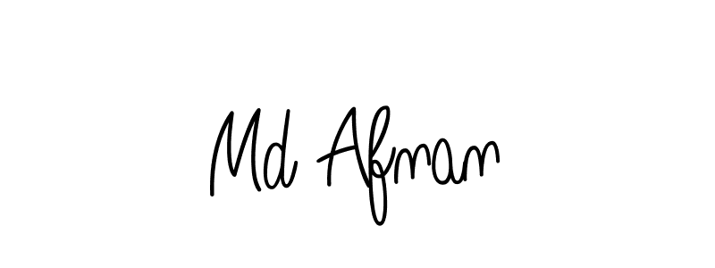 Make a beautiful signature design for name Md Afnan. With this signature (Angelique-Rose-font-FFP) style, you can create a handwritten signature for free. Md Afnan signature style 5 images and pictures png