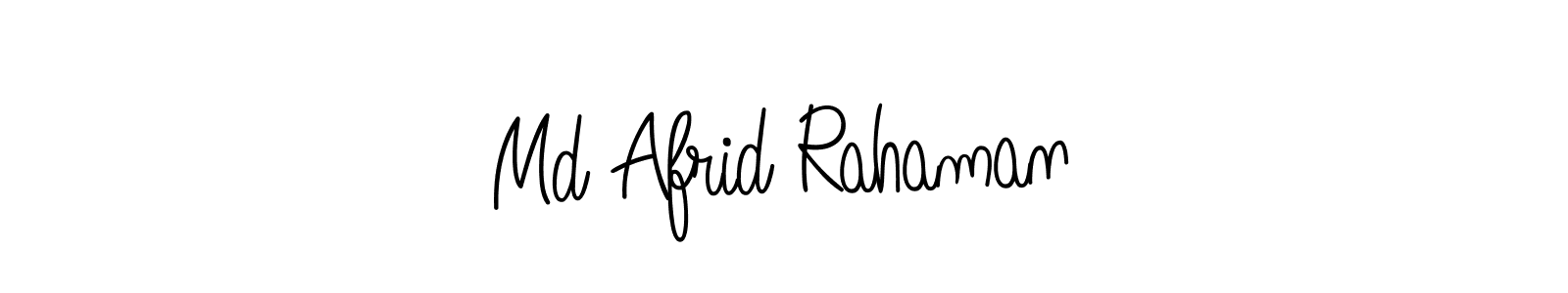 How to make Md Afrid Rahaman name signature. Use Angelique-Rose-font-FFP style for creating short signs online. This is the latest handwritten sign. Md Afrid Rahaman signature style 5 images and pictures png