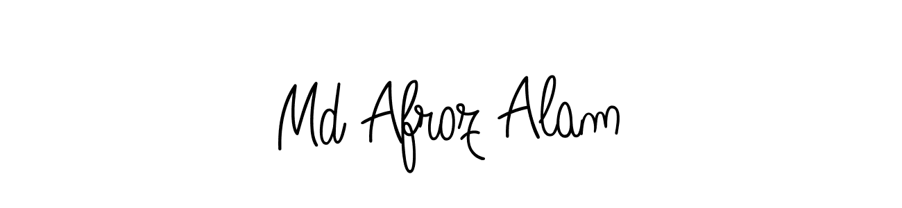 Md Afroz Alam stylish signature style. Best Handwritten Sign (Angelique-Rose-font-FFP) for my name. Handwritten Signature Collection Ideas for my name Md Afroz Alam. Md Afroz Alam signature style 5 images and pictures png