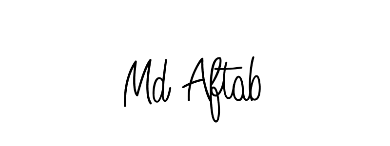 Design your own signature with our free online signature maker. With this signature software, you can create a handwritten (Angelique-Rose-font-FFP) signature for name Md Aftab. Md Aftab signature style 5 images and pictures png