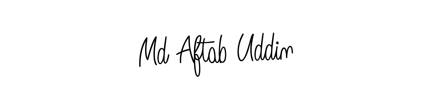 Create a beautiful signature design for name Md Aftab Uddin. With this signature (Angelique-Rose-font-FFP) fonts, you can make a handwritten signature for free. Md Aftab Uddin signature style 5 images and pictures png