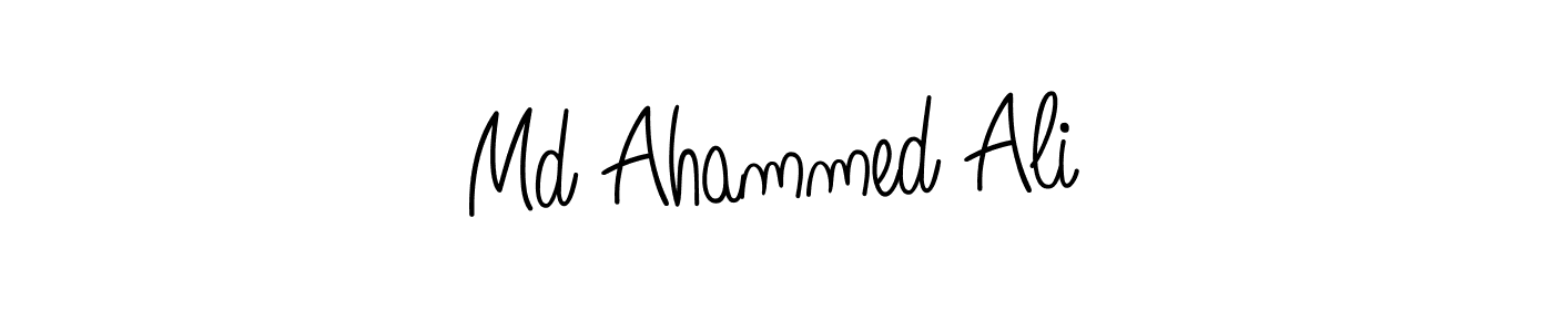 Md Ahammed Ali stylish signature style. Best Handwritten Sign (Angelique-Rose-font-FFP) for my name. Handwritten Signature Collection Ideas for my name Md Ahammed Ali. Md Ahammed Ali signature style 5 images and pictures png