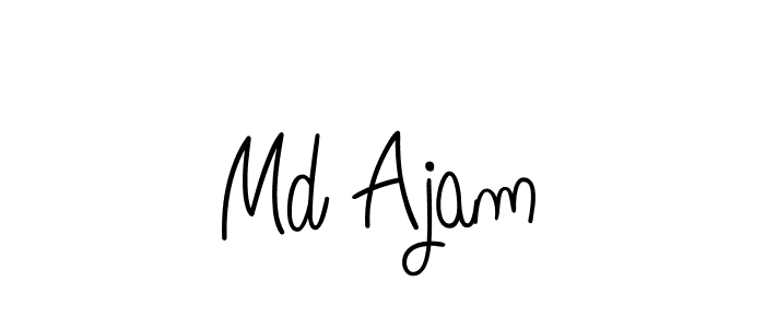 Design your own signature with our free online signature maker. With this signature software, you can create a handwritten (Angelique-Rose-font-FFP) signature for name Md Ajam. Md Ajam signature style 5 images and pictures png