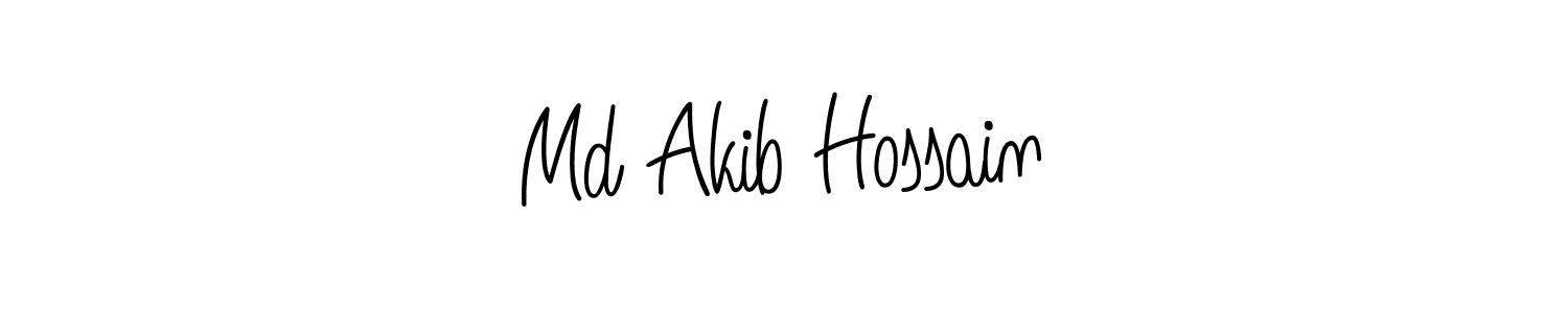 Design your own signature with our free online signature maker. With this signature software, you can create a handwritten (Angelique-Rose-font-FFP) signature for name Md Akib Hossain. Md Akib Hossain signature style 5 images and pictures png