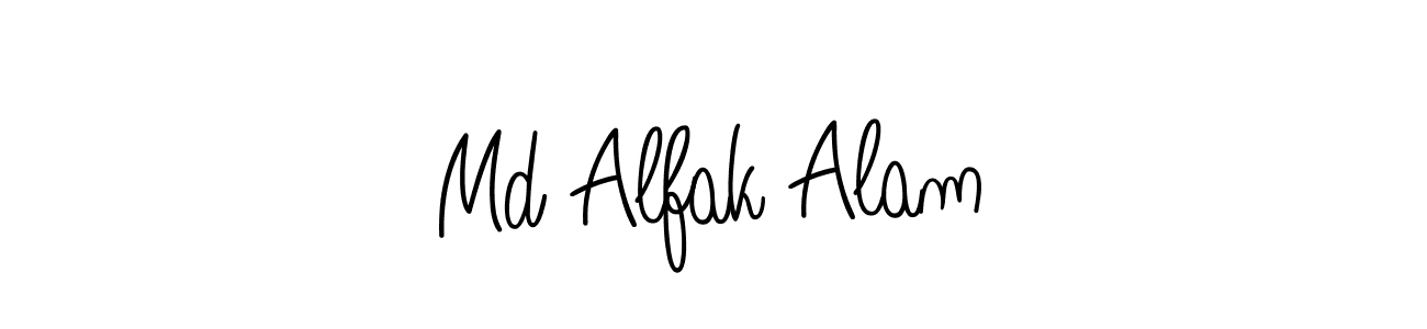 Make a beautiful signature design for name Md Alfak Alam. With this signature (Angelique-Rose-font-FFP) style, you can create a handwritten signature for free. Md Alfak Alam signature style 5 images and pictures png