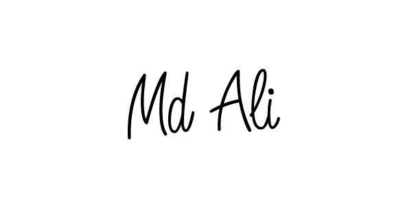 You should practise on your own different ways (Angelique-Rose-font-FFP) to write your name (Md Ali) in signature. don't let someone else do it for you. Md Ali signature style 5 images and pictures png