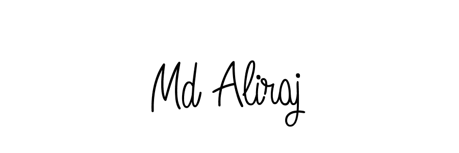 Use a signature maker to create a handwritten signature online. With this signature software, you can design (Angelique-Rose-font-FFP) your own signature for name Md Aliraj. Md Aliraj signature style 5 images and pictures png