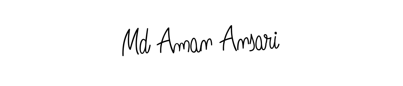 Check out images of Autograph of Md Aman Ansari name. Actor Md Aman Ansari Signature Style. Angelique-Rose-font-FFP is a professional sign style online. Md Aman Ansari signature style 5 images and pictures png