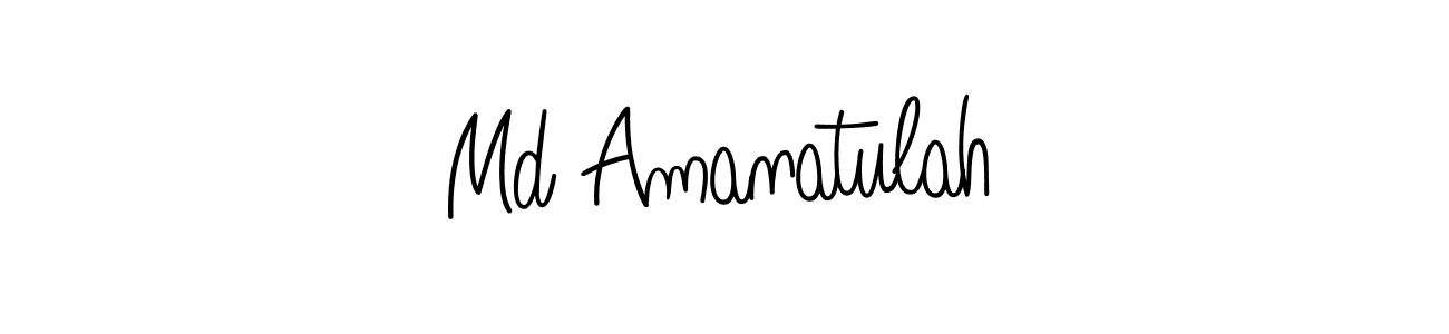 Make a beautiful signature design for name Md Amanatulah. With this signature (Angelique-Rose-font-FFP) style, you can create a handwritten signature for free. Md Amanatulah signature style 5 images and pictures png