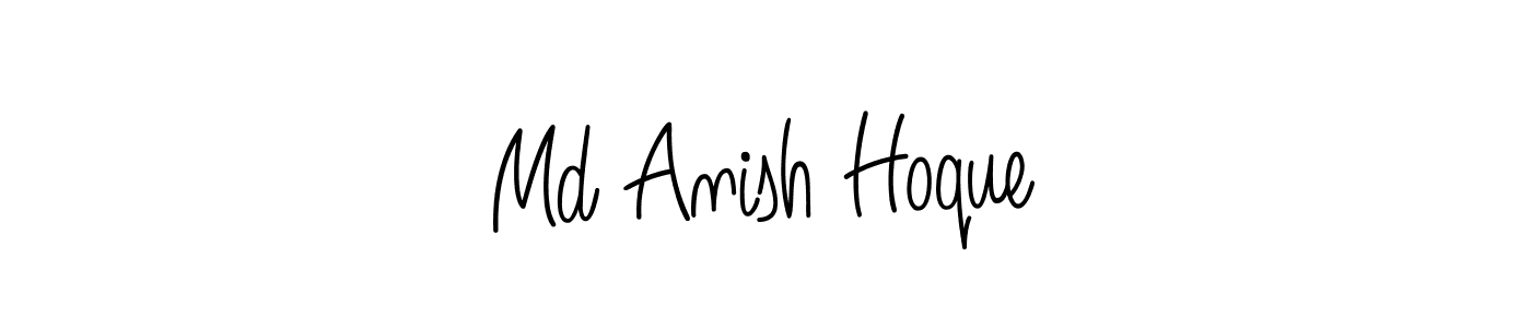 if you are searching for the best signature style for your name Md Anish Hoque. so please give up your signature search. here we have designed multiple signature styles  using Angelique-Rose-font-FFP. Md Anish Hoque signature style 5 images and pictures png