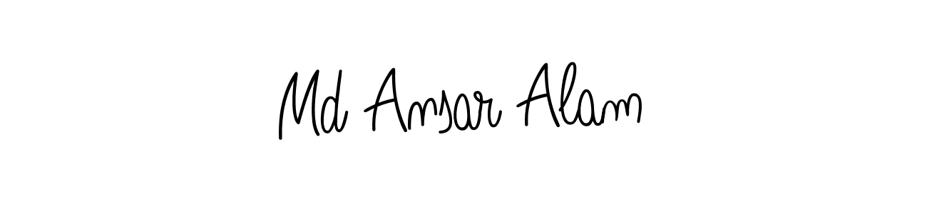 You should practise on your own different ways (Angelique-Rose-font-FFP) to write your name (Md Ansar Alam) in signature. don't let someone else do it for you. Md Ansar Alam signature style 5 images and pictures png