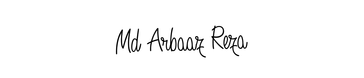 You should practise on your own different ways (Angelique-Rose-font-FFP) to write your name (Md Arbaaz Reza) in signature. don't let someone else do it for you. Md Arbaaz Reza signature style 5 images and pictures png