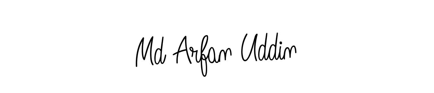 Md Arfan Uddin stylish signature style. Best Handwritten Sign (Angelique-Rose-font-FFP) for my name. Handwritten Signature Collection Ideas for my name Md Arfan Uddin. Md Arfan Uddin signature style 5 images and pictures png