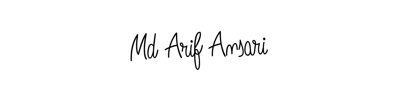 How to make Md Arif Ansari name signature. Use Angelique-Rose-font-FFP style for creating short signs online. This is the latest handwritten sign. Md Arif Ansari signature style 5 images and pictures png