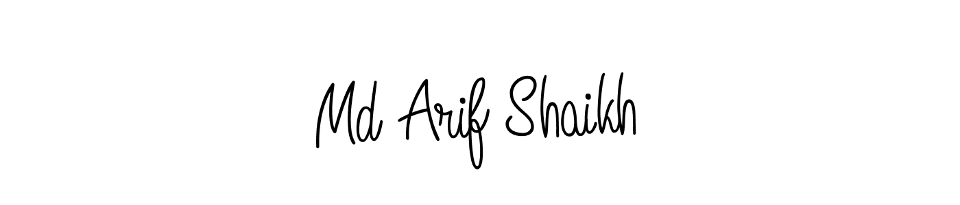 How to make Md Arif Shaikh name signature. Use Angelique-Rose-font-FFP style for creating short signs online. This is the latest handwritten sign. Md Arif Shaikh signature style 5 images and pictures png