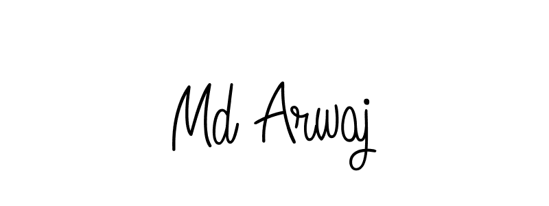 Md Arwaj stylish signature style. Best Handwritten Sign (Angelique-Rose-font-FFP) for my name. Handwritten Signature Collection Ideas for my name Md Arwaj. Md Arwaj signature style 5 images and pictures png