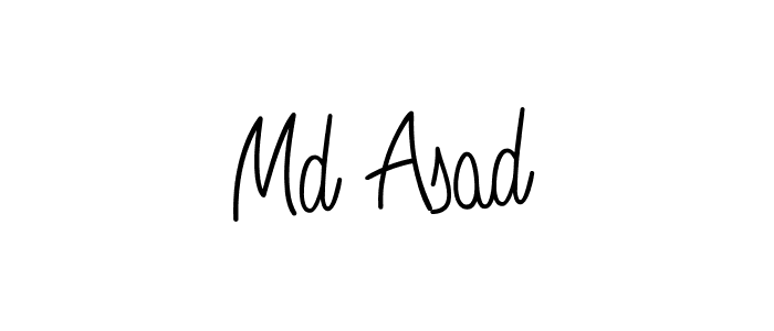 Create a beautiful signature design for name Md Asad. With this signature (Angelique-Rose-font-FFP) fonts, you can make a handwritten signature for free. Md Asad signature style 5 images and pictures png