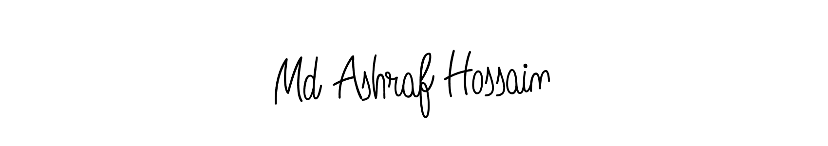 Md Ashraf Hossain stylish signature style. Best Handwritten Sign (Angelique-Rose-font-FFP) for my name. Handwritten Signature Collection Ideas for my name Md Ashraf Hossain. Md Ashraf Hossain signature style 5 images and pictures png