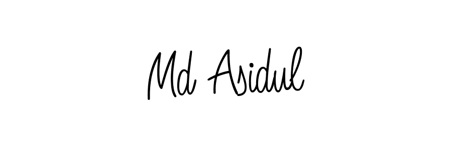 Design your own signature with our free online signature maker. With this signature software, you can create a handwritten (Angelique-Rose-font-FFP) signature for name Md Asidul. Md Asidul signature style 5 images and pictures png