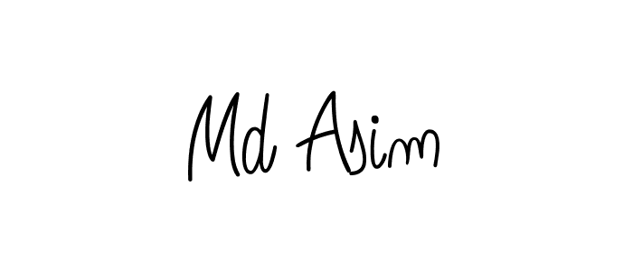 Md Asim stylish signature style. Best Handwritten Sign (Angelique-Rose-font-FFP) for my name. Handwritten Signature Collection Ideas for my name Md Asim. Md Asim signature style 5 images and pictures png