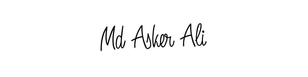 Also we have Md Asker Ali name is the best signature style. Create professional handwritten signature collection using Angelique-Rose-font-FFP autograph style. Md Asker Ali signature style 5 images and pictures png