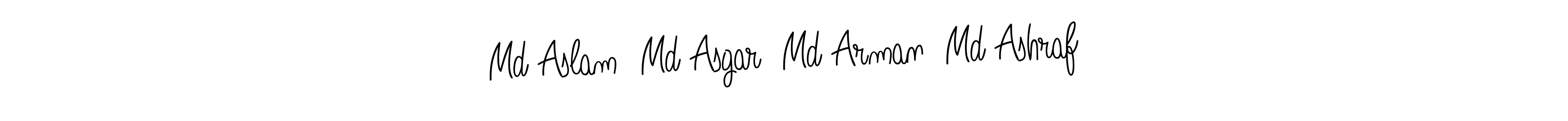 See photos of Md Aslam  Md Asgar  Md Arman  Md Ashraf official signature by Spectra . Check more albums & portfolios. Read reviews & check more about Angelique-Rose-font-FFP font. Md Aslam  Md Asgar  Md Arman  Md Ashraf signature style 5 images and pictures png