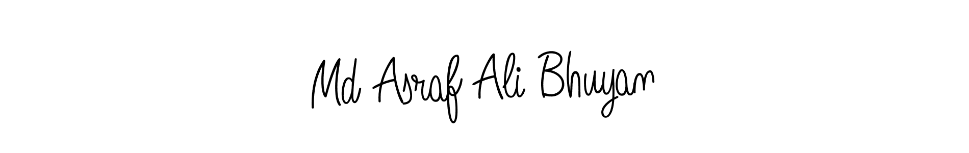 Create a beautiful signature design for name Md Asraf Ali Bhuyan. With this signature (Angelique-Rose-font-FFP) fonts, you can make a handwritten signature for free. Md Asraf Ali Bhuyan signature style 5 images and pictures png