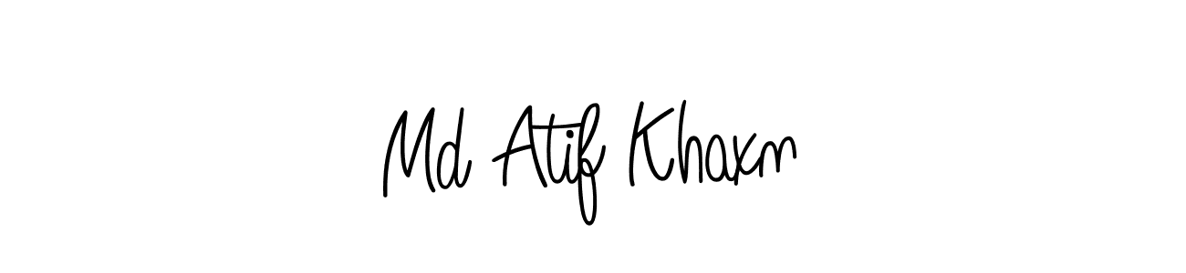 Check out images of Autograph of Md Atif Khaxn name. Actor Md Atif Khaxn Signature Style. Angelique-Rose-font-FFP is a professional sign style online. Md Atif Khaxn signature style 5 images and pictures png