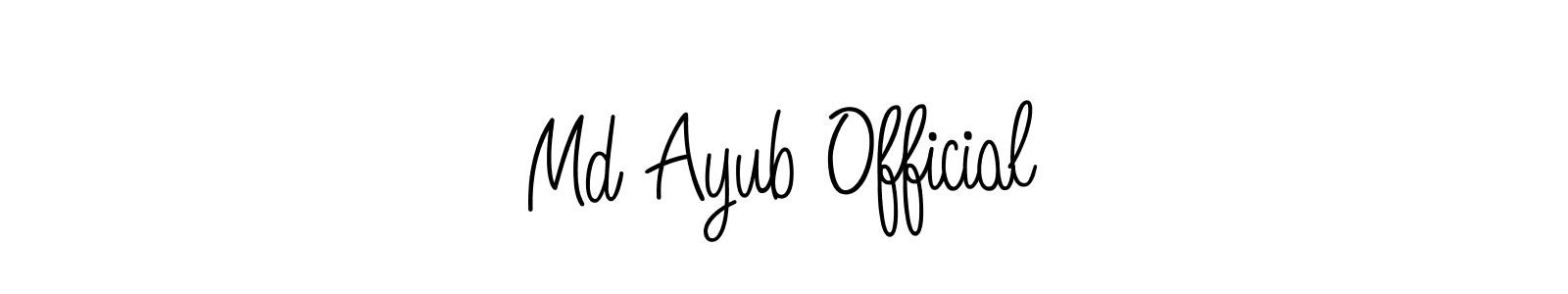 How to make Md Ayub Official signature? Angelique-Rose-font-FFP is a professional autograph style. Create handwritten signature for Md Ayub Official name. Md Ayub Official signature style 5 images and pictures png