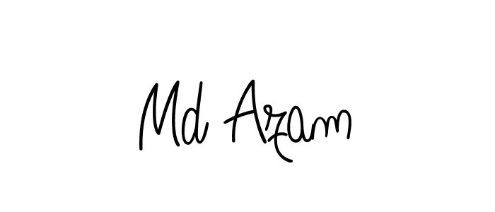 Design your own signature with our free online signature maker. With this signature software, you can create a handwritten (Angelique-Rose-font-FFP) signature for name Md Azam. Md Azam signature style 5 images and pictures png