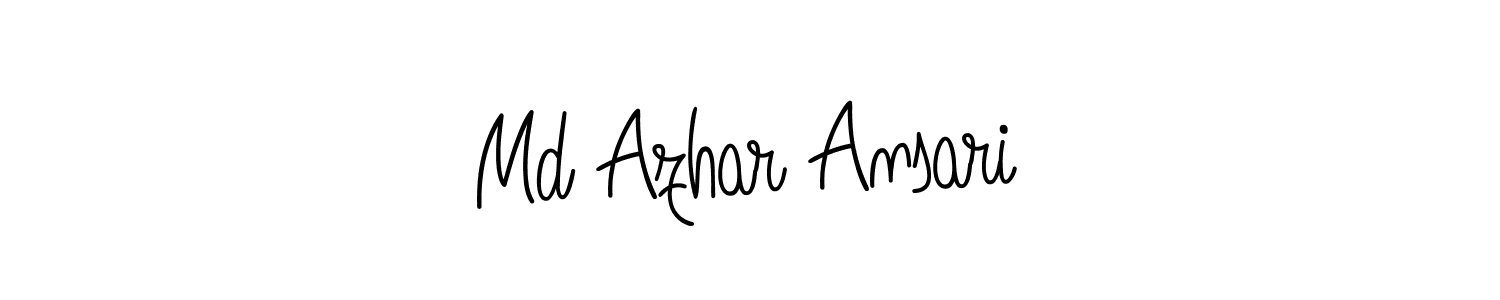 if you are searching for the best signature style for your name Md Azhar Ansari. so please give up your signature search. here we have designed multiple signature styles  using Angelique-Rose-font-FFP. Md Azhar Ansari signature style 5 images and pictures png