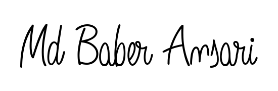 Design your own signature with our free online signature maker. With this signature software, you can create a handwritten (Angelique-Rose-font-FFP) signature for name Md Baber Ansari. Md Baber Ansari signature style 5 images and pictures png