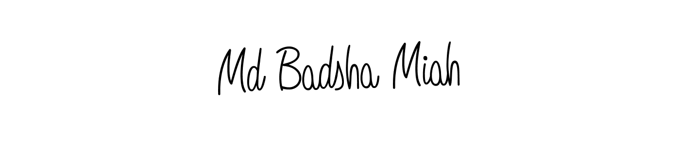 How to make Md Badsha Miah name signature. Use Angelique-Rose-font-FFP style for creating short signs online. This is the latest handwritten sign. Md Badsha Miah signature style 5 images and pictures png