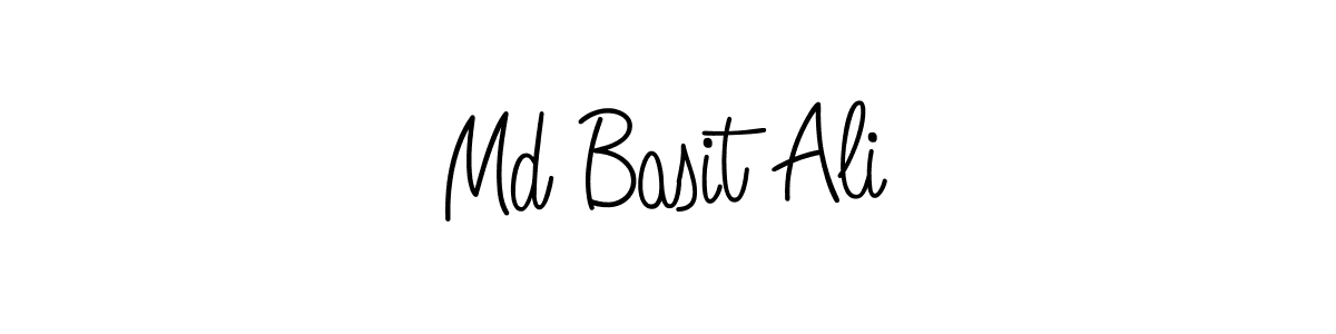 You should practise on your own different ways (Angelique-Rose-font-FFP) to write your name (Md Basit Ali) in signature. don't let someone else do it for you. Md Basit Ali signature style 5 images and pictures png