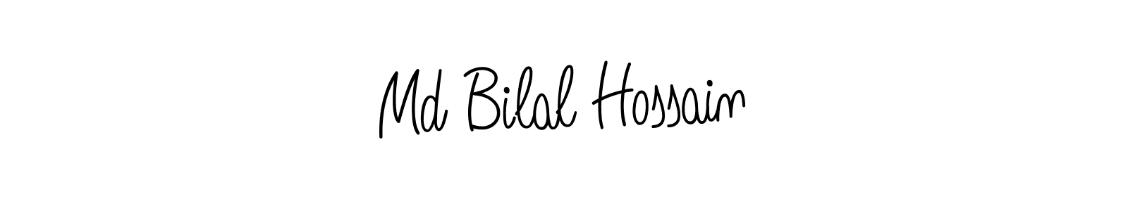 Use a signature maker to create a handwritten signature online. With this signature software, you can design (Angelique-Rose-font-FFP) your own signature for name Md Bilal Hossain. Md Bilal Hossain signature style 5 images and pictures png