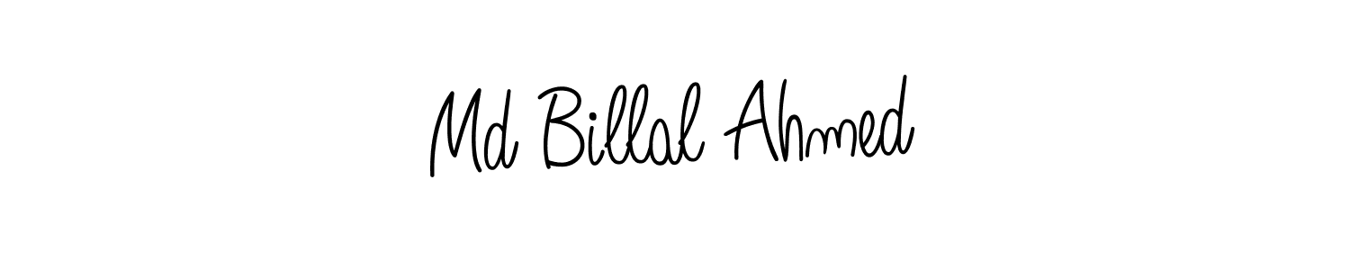 How to make Md Billal Ahmed name signature. Use Angelique-Rose-font-FFP style for creating short signs online. This is the latest handwritten sign. Md Billal Ahmed signature style 5 images and pictures png